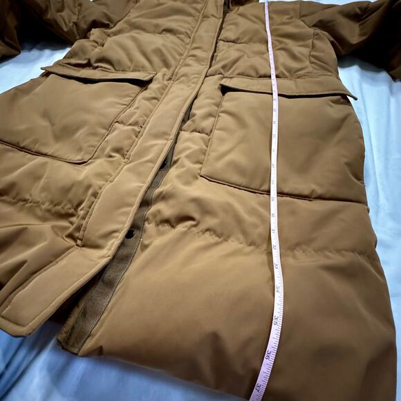 NWOT EVERLANE ReNew Long Puffer Chestnut L - Picture 6 of 8